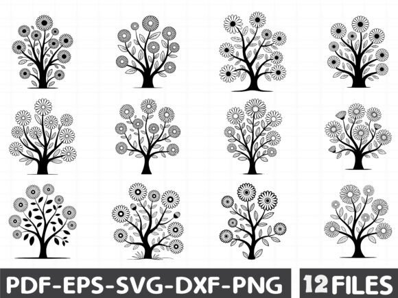 Black and White Flower Graphics & Illustrations Review