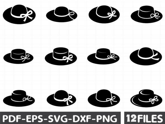 Black Band Beach Hat: Graphics and Illustrations for Real Brands