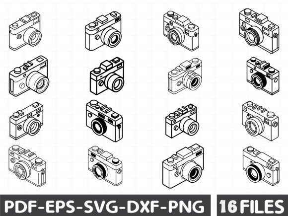 Creative Focus Lens Technology Symbol for Graphics and Illustrations