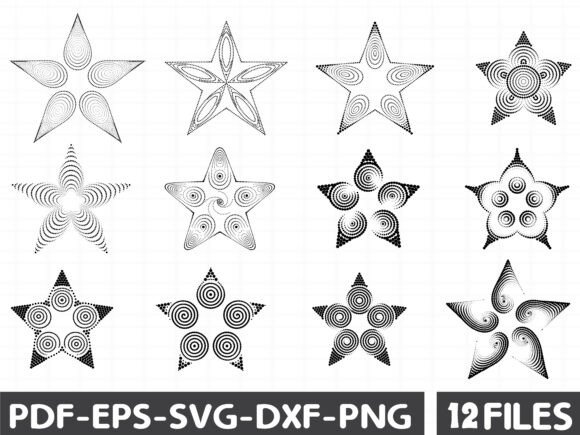 Festive Dotted Star SVG: Premium Graphics for Editorial Illustrations