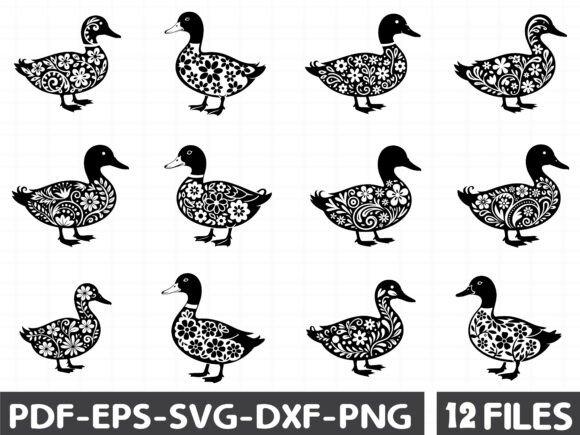 Floral Duckling Graphics: A Publisher's Review of Fresh Illustrations
