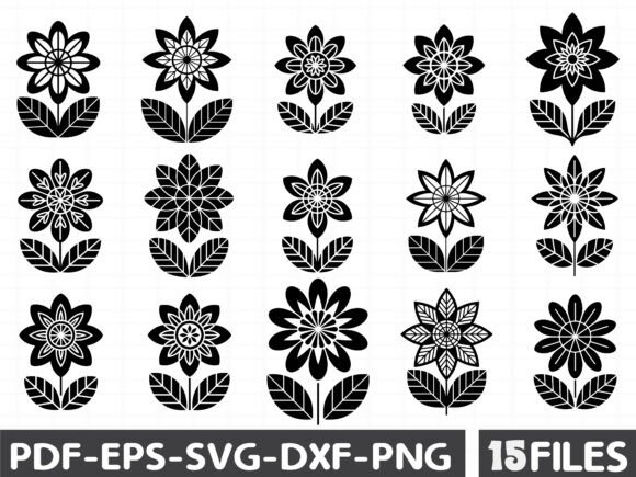 Flower Sun Summer Black Icon: A Review for Graphics & Illustrations