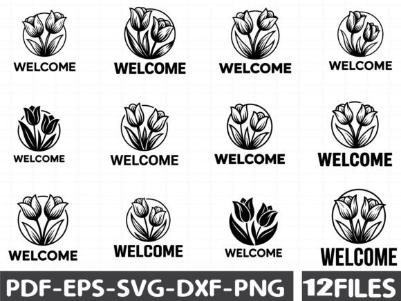 Laser Cut Tulip Welcome Sign SVG Bundle Review