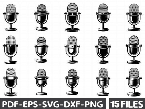 Microphone SVG Bundle: A Review for Graphics & Illustrations