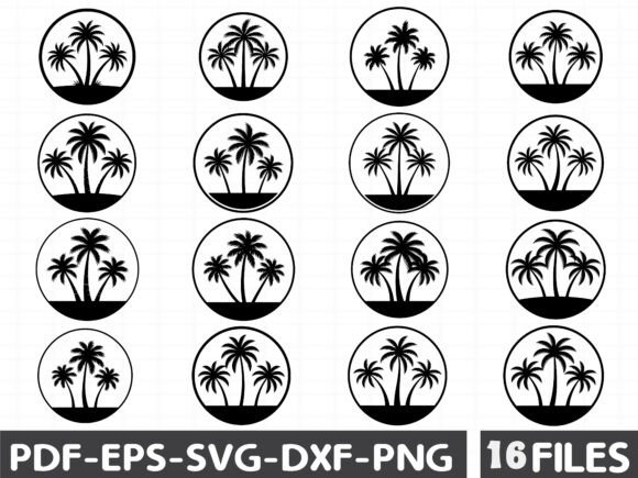 Palm Tree Summer Logo Illustration: Graphics for Seasonal Branding