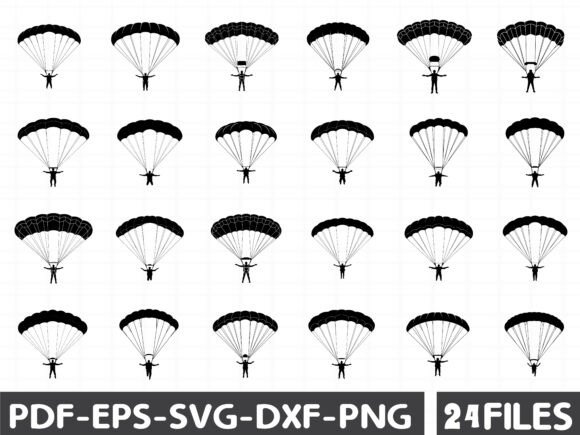 Parachutes SVG Bundle: Premium Graphics and Illustrations for Makers