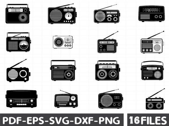 Radio, Vintage Classic Music Silhouette Review