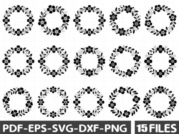Spring Floral Laurel SVG Graphics and Illustrations Review