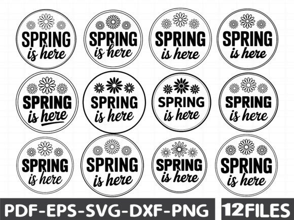 Spring is Here Round Sign SVG Review